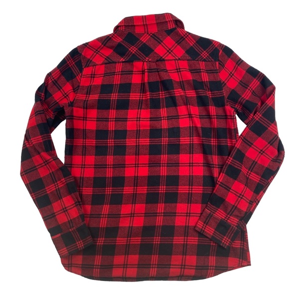 Weatherproof Vintage Women's Red Black Buffalo Plaid Button Down Shirt Size M - Picture 2 of 14